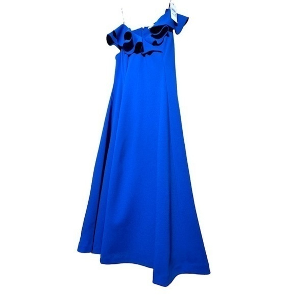 🅽🅴🆆 Calvin Klein blue sleeveless ruffle top maxi dress, women’s size 4
